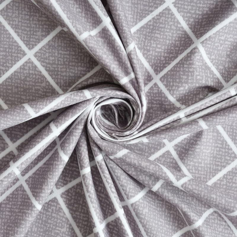 Image of NHD HOME Pure Cotton All Round Elastic Fitted Bedsheets for Double Bed with 2 King Size Pillow Covers 220 TC Supersoft |Wrinkel Free Bed Cover Size - 72x78+10 inches, Levender