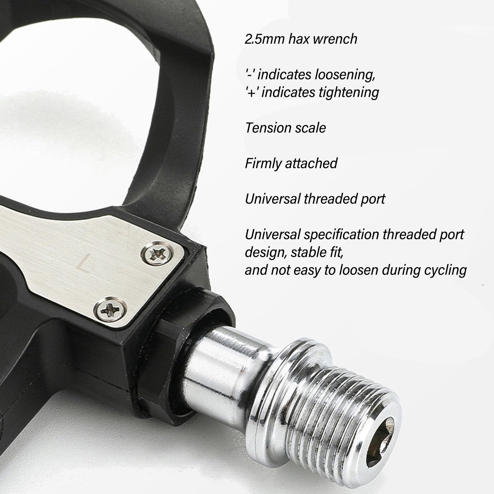 Pedali Professionali per Bici da Strada Set di Tacchette Durevole Leggero Regolabile SL Compatibile Pedali per Bicicletta ad Alte Prestazioni per Appassionati di Ciclismo su