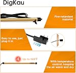 Déhumidificateur sans danger de pistolet Rod Golden Rod - Déshumidificateur à prise haute puissance et facile d'installation, humidité supérieure, gardez sec pour les coffres-forts, les cabines, le placard (18 De pouce)