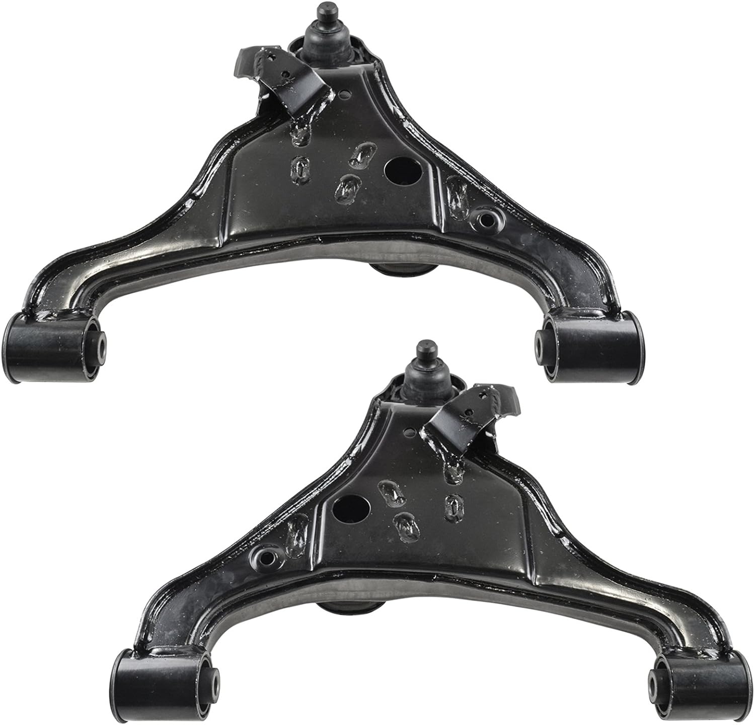 TRQ Front Upper and Lower Driver and Passenger Side Control Arm and Ball Joint Set 4 Piece Compatible with 2005-2020 Nissan Frontier 2005-2012 Pathfinder 2005-2015 Xterra 2009-2012 Suzuki Equator