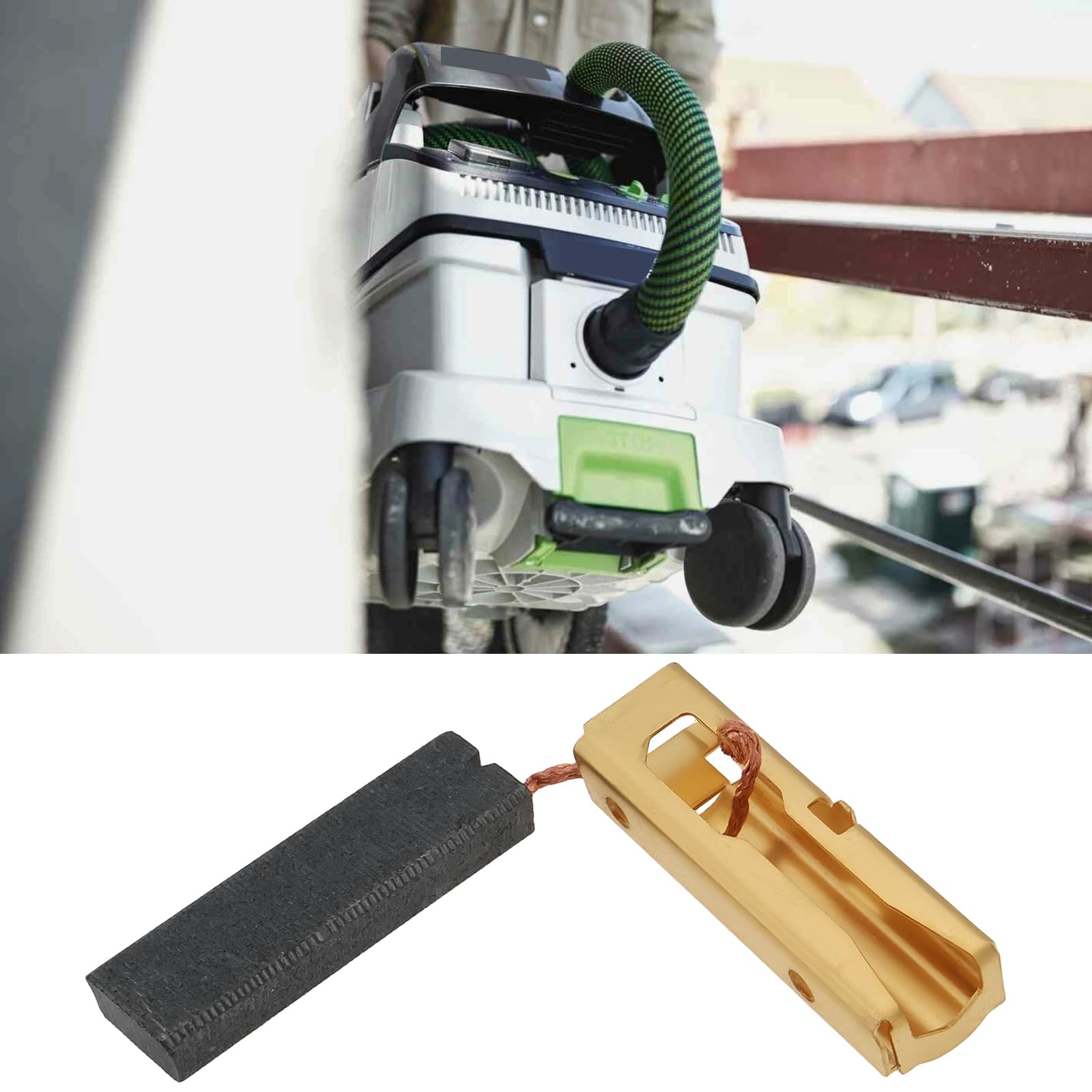 2 szt. Elektronarzędzia Szczotki węglowe do silnika, 5,5 x 11 × 37 mm, kompatybilne z Festool 496268