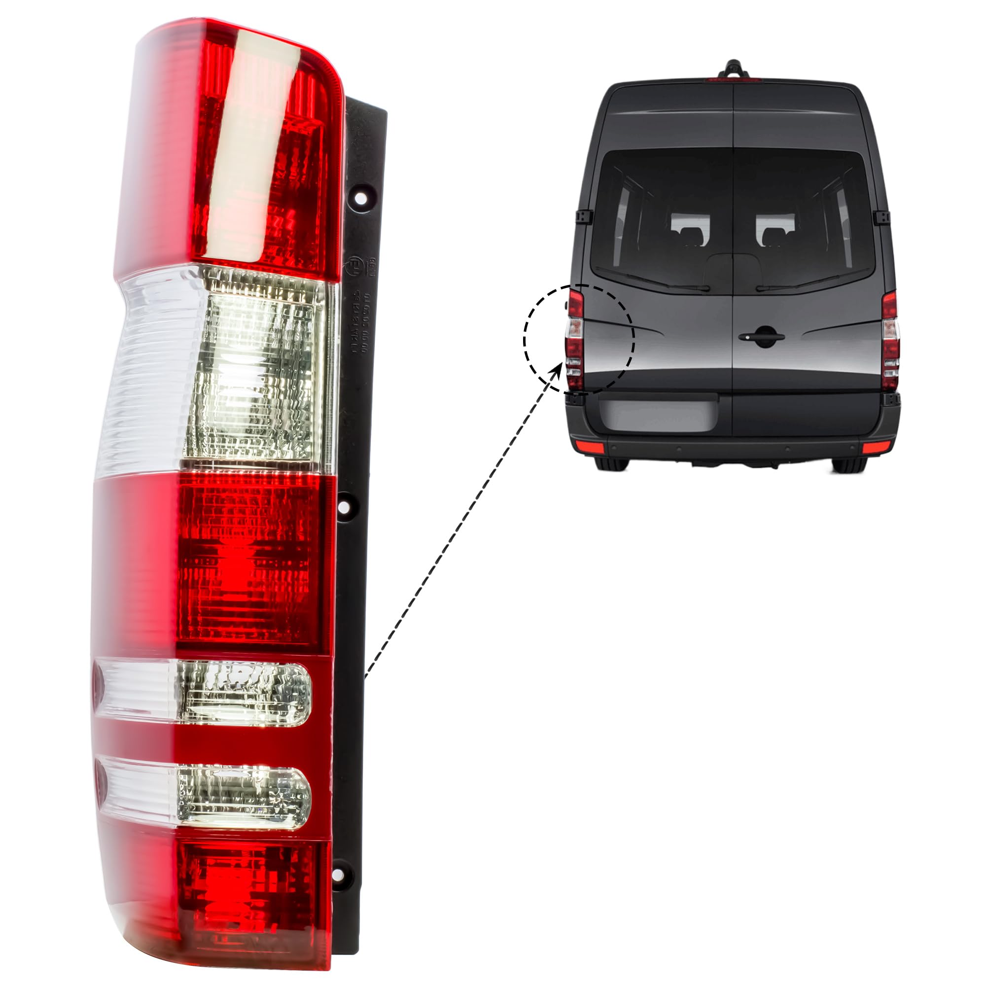 LONGLING Rückleuchte Links Heckleuchte Rücklicht Für Mercedes Sprinter W906 2006-2018