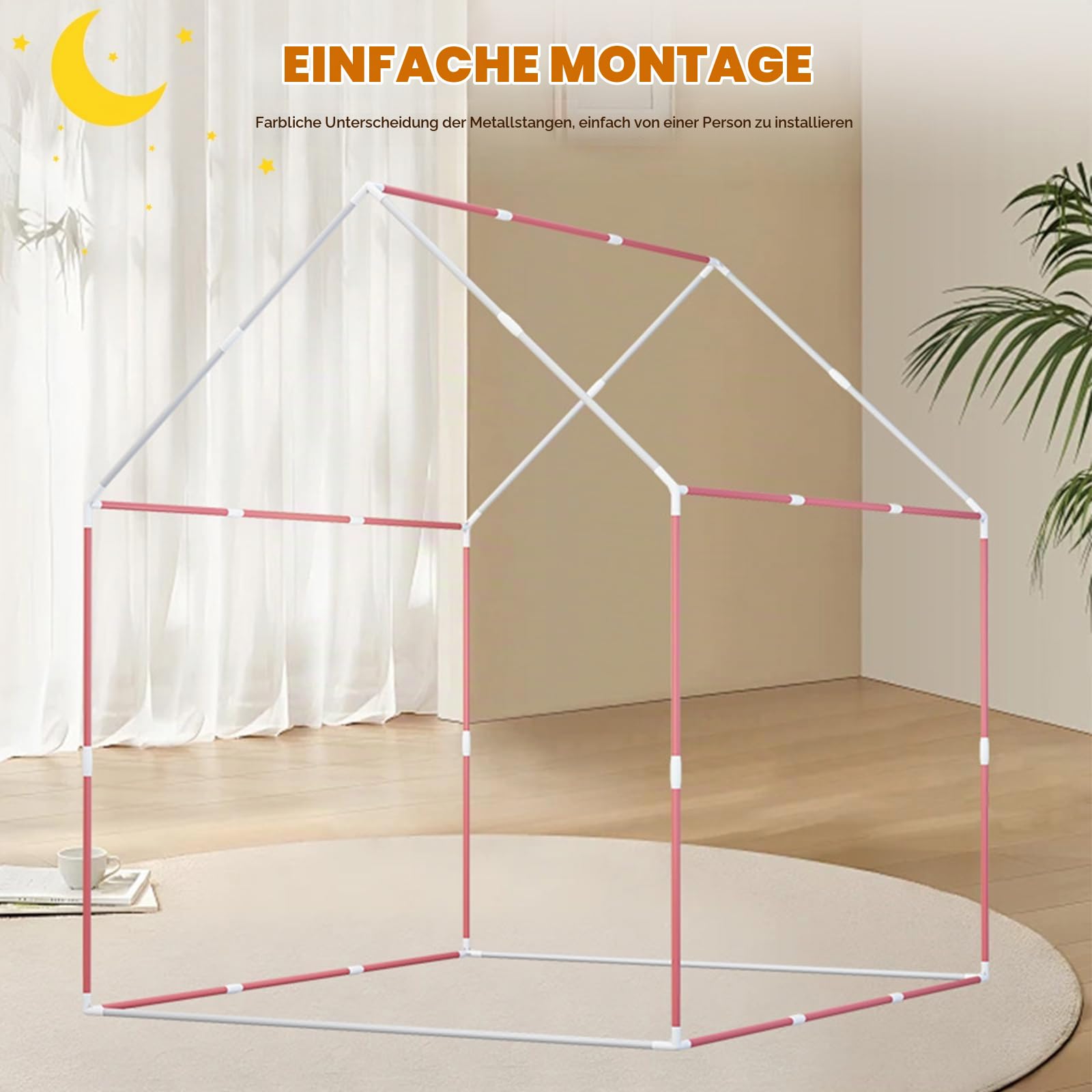 Ergocar Kinderzelt Innenräume Im Freien Game House Castle Mit Matte Ball Light Cloud Butterfly Geeignet Für Kleinkinder Jungen Und Mädchen