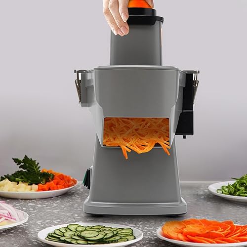 Miniatura 8 de Electric Vegetable Dicer and Slicer Machine, Commercial Vegetable Chopper, Dicing Machine Automatic Potato Onion Slicing Cube Cutting