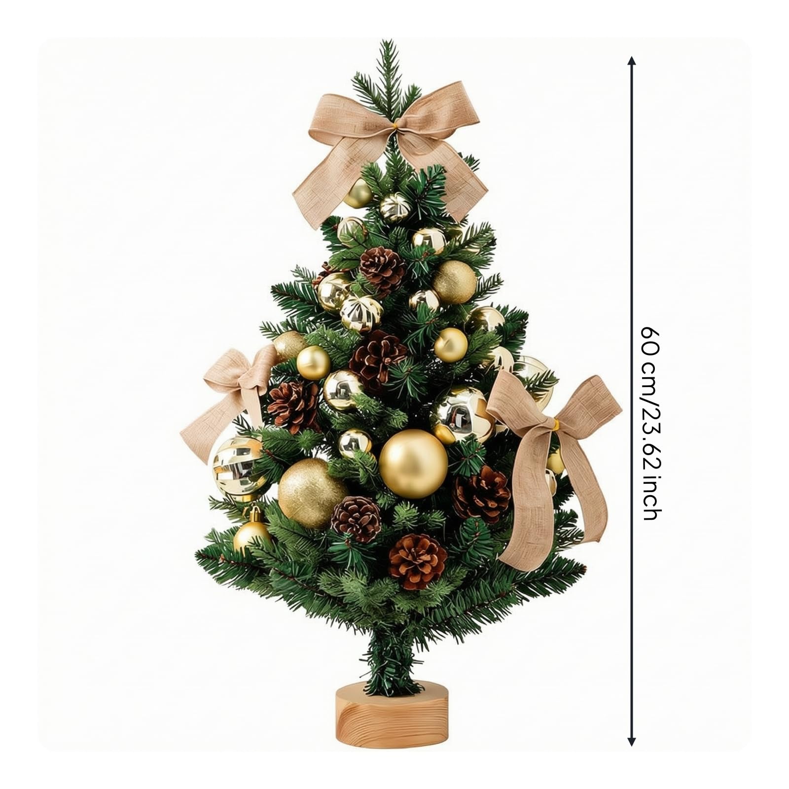 Albero di Natale Artificiale Compatto, 45 Cm