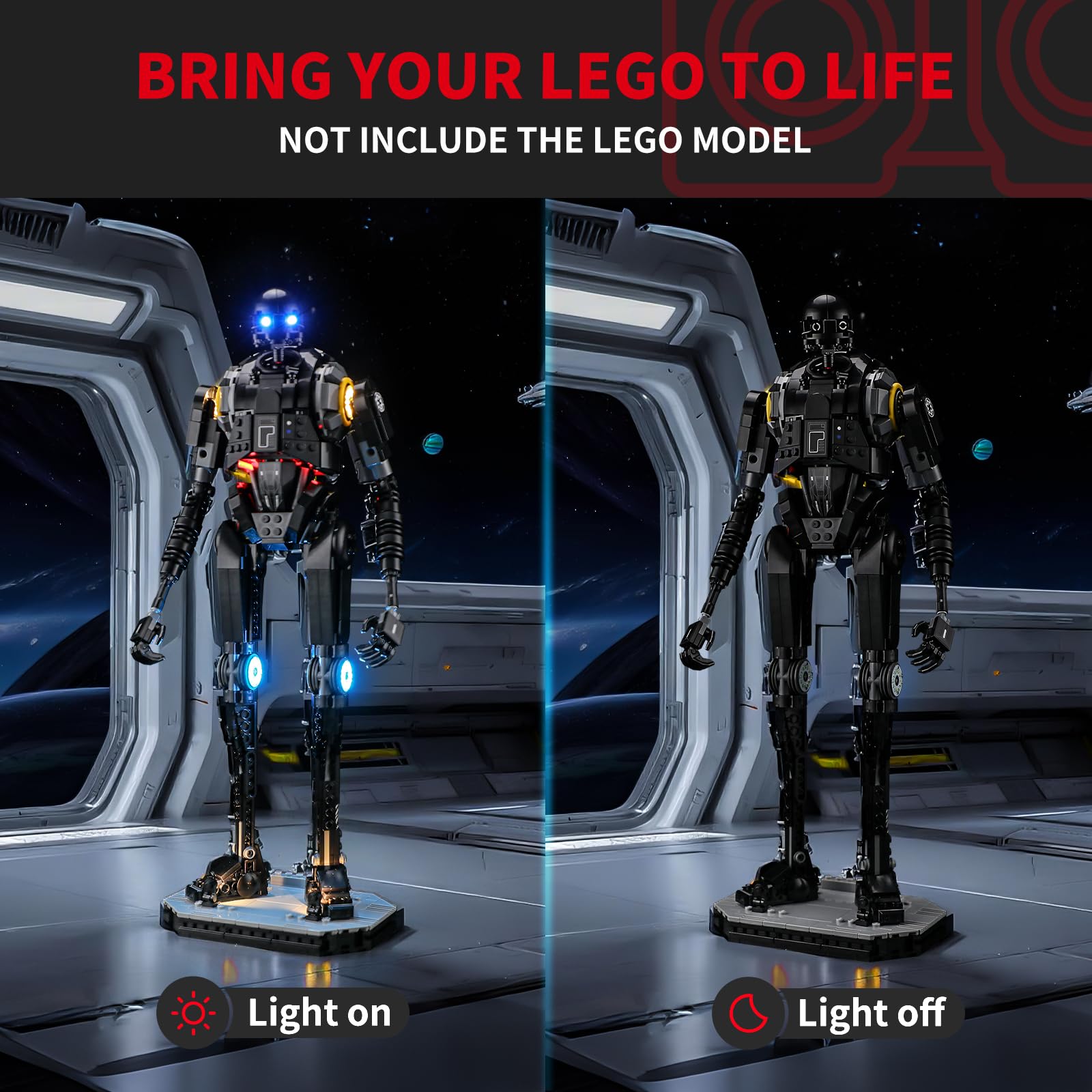 BRIKSMAX 2.0 Light Kit Compatible with Lego Star Wars K-2SO Security Droid 75434 Building Sets- LED Lighting Kits (Accessories Only) - Image 2