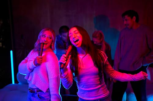 JBL EasySing Mics, 2 Wireless AI Karaoke Microphones with Real-Time Vocal Removal and USB-C PartyBox Dongle, Black - 6