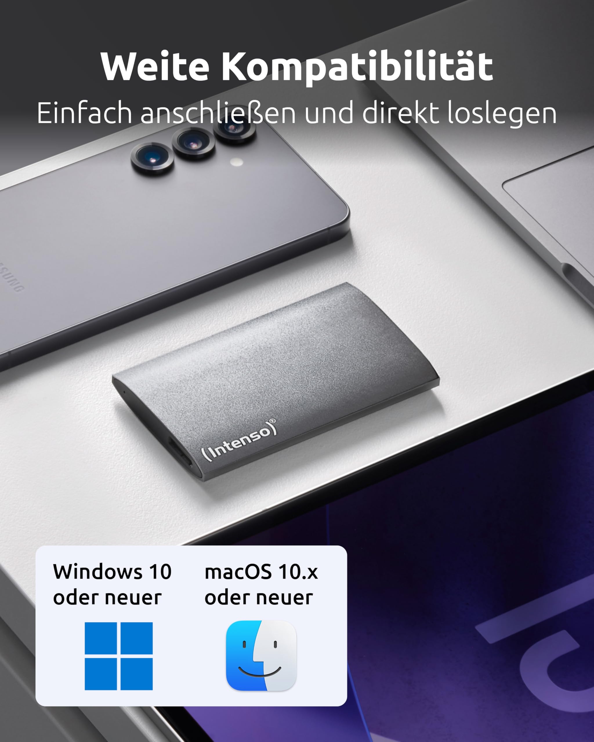 Intenso Disque SSD Externe Premium 512 Go USB 3.0 Anthracite