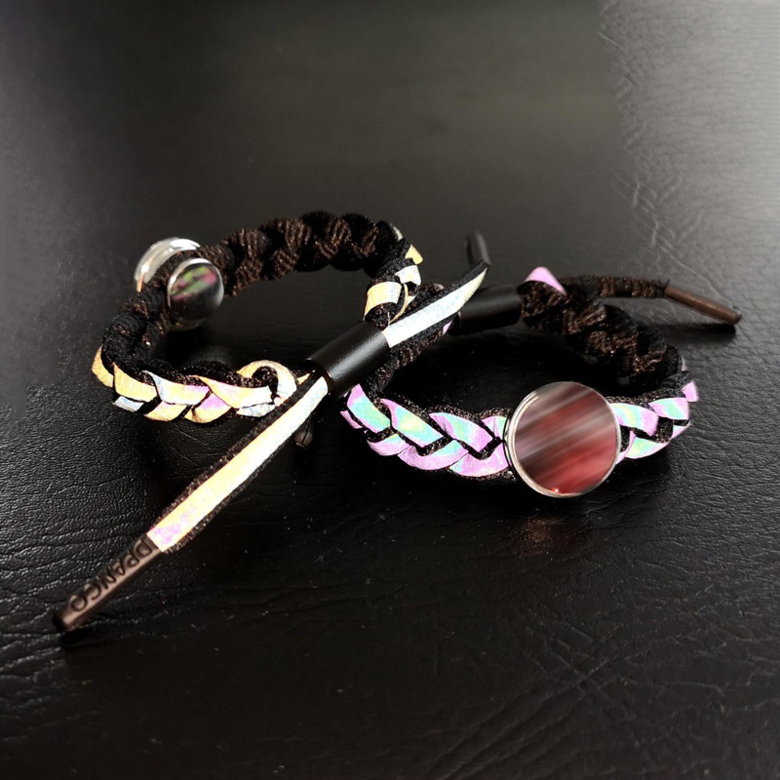 Bracciale Regolabile Bandiera Kenya In Pelle Intrecciata E Pietra – Gioiello Artigianale Unisex, Regalo Significativo Per Coppia O Amici