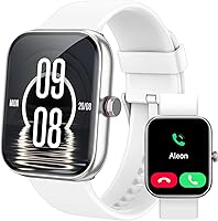 Vista 10 de Reloj inteligente para mujeres y hombres, reloj inteligente para iPhone y Android Bluetooth (respuesta/llamada) Alexa integrado, rastreador