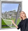 Quick-Install Window Screen – No Tools Required 70x150cm White