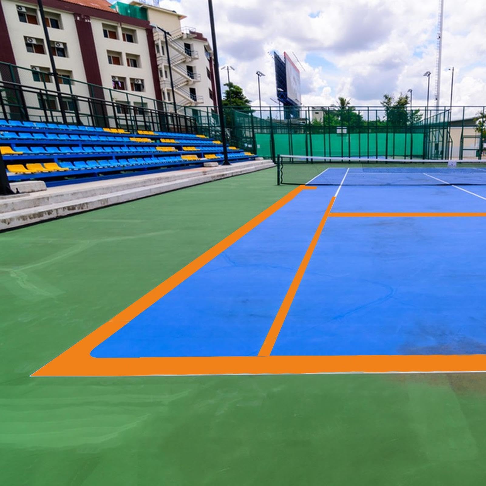 Cinta de marcado | Marcado de campo al aire libre, banda de marcado de línea de piso deportivo, banda multifuncional resistente a la intemperie Visible para baloncesto