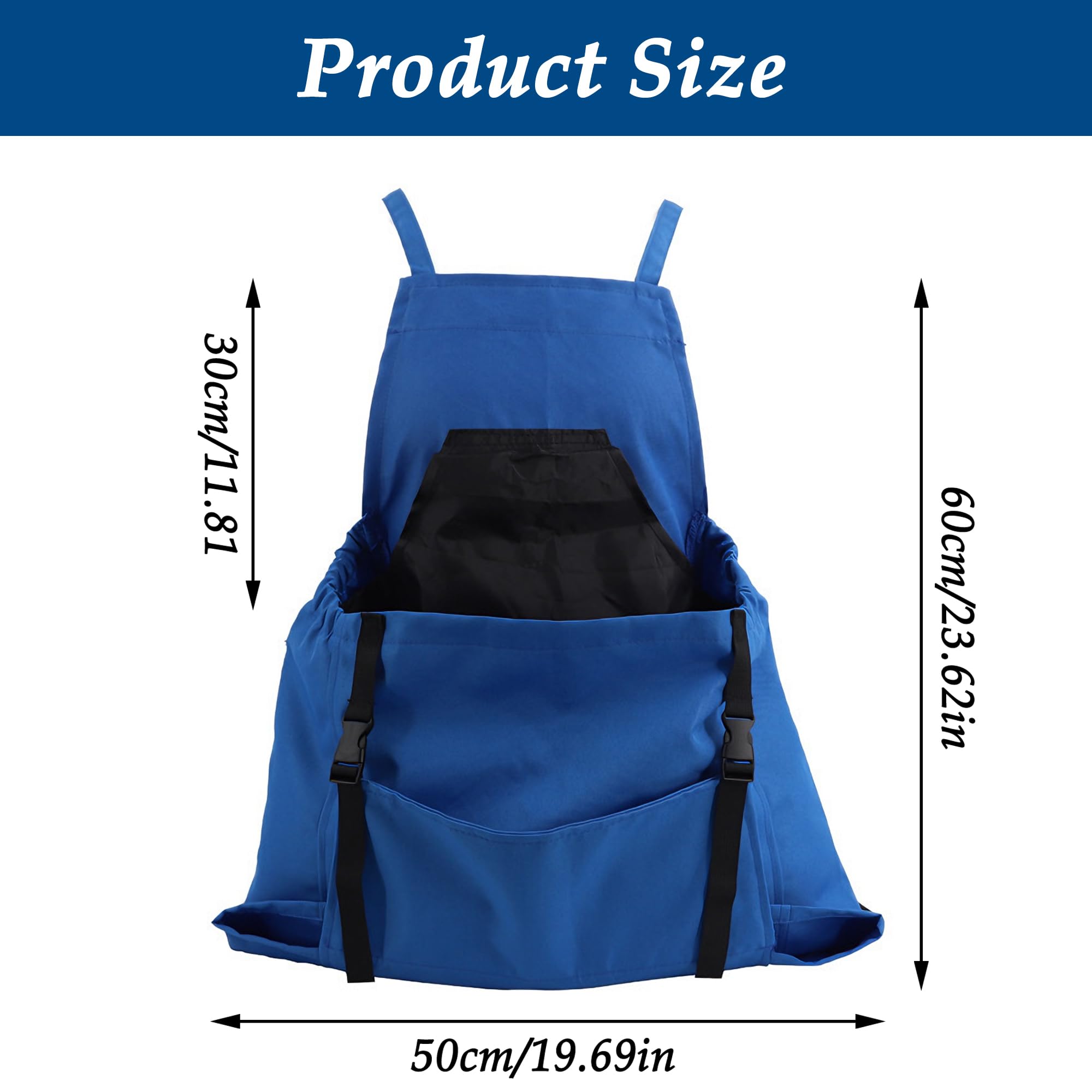CHENNAN Tablier de jardinage avec poche à fermeture rapide Ajustable Tablier Croisé dans le Dos Imperméable avec Poches Amovibles pour Homme et Femme pour Jardinage Récolte Désherbage Peinture