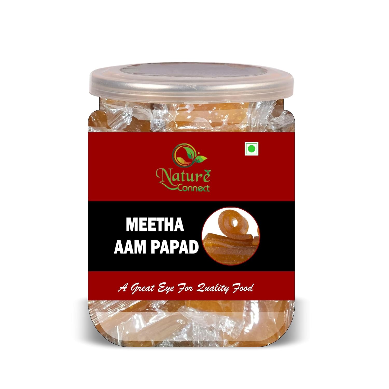 NATURE CONNECT Meetha Aam Papad 500 Gram Airtight Container
