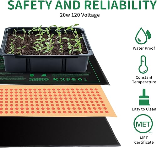 Miniatura 2 de NAMOTEK Paquete de 1 alfombrilla térmica para plántulas