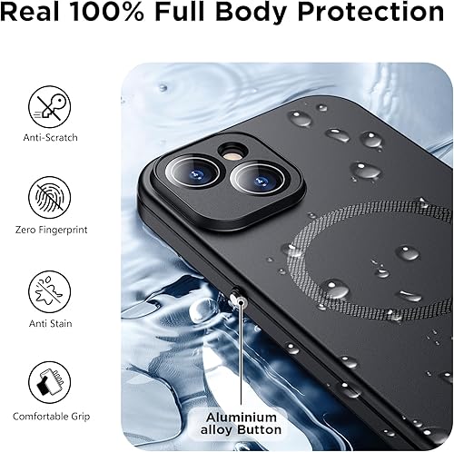 Miniatura 6 de Temdan Funda impermeable para iPhone 14, protector de pantalla de vidrio templado 9H integrado calidad superior (SQ) IP68 bajo el agua militar a