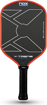 NOX Pickleball Paddle X-Treme Nexo 2026 | All-Court Hybrid Shape Pickle Ball Paddle | USAP Approved Elite Pickleball Racket | Raw Carbon & High Control | Smart Cell Core, Vibration Absorbing