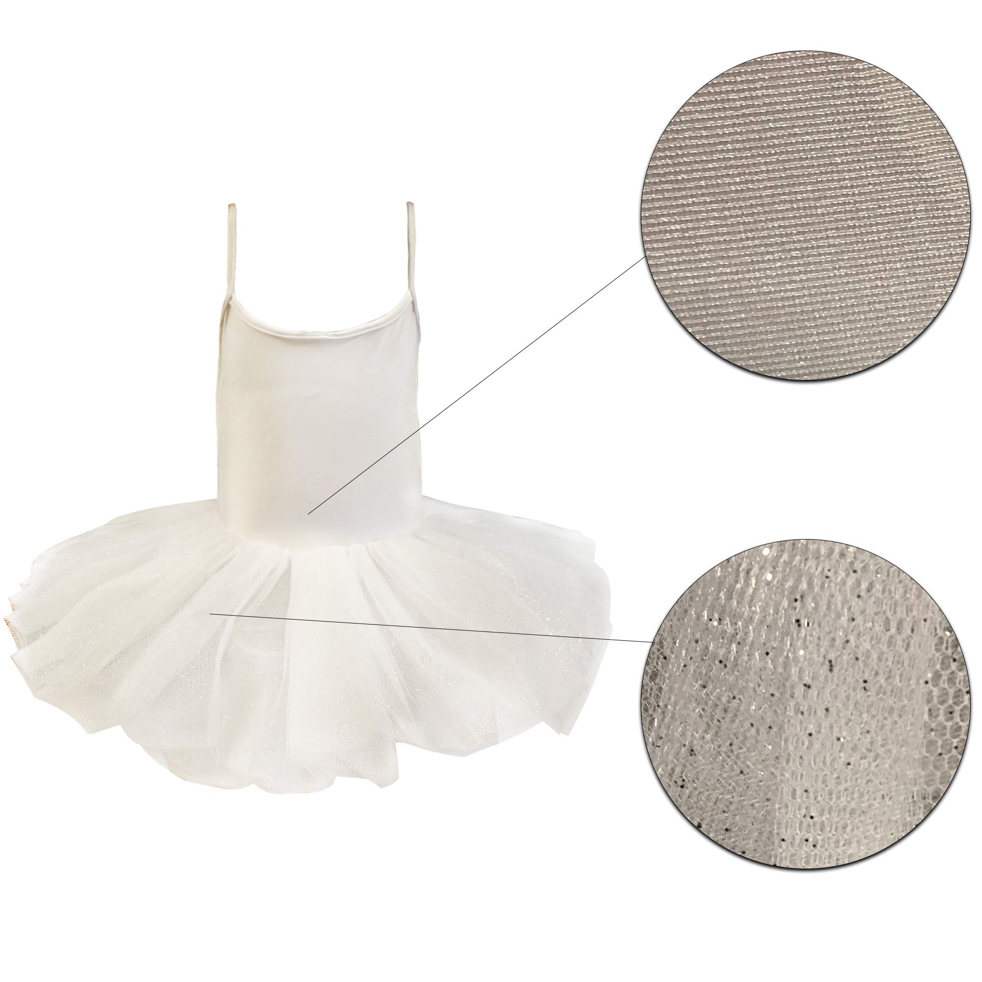 Carnavalife Maillot Ballet Niña Tutus Tirante Fina Danza Bailarina Clases Disfraces