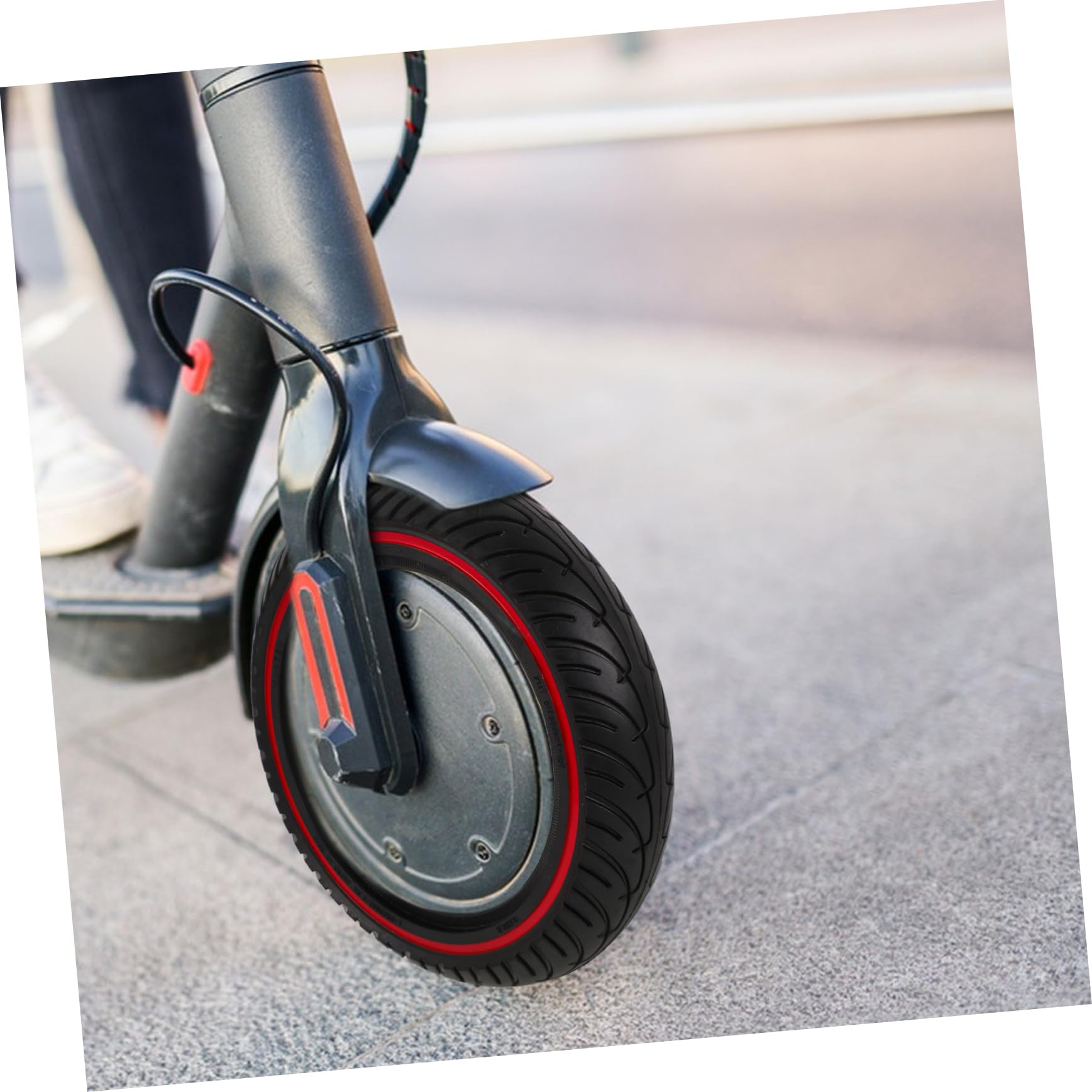 Roue de Trottinette Électrique 8, 5 Pouces PU Noire Non Gonflable