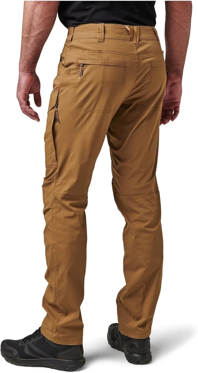 5.11 Tactical Men's Meridian Pants, Straight Fit, 6 Pockets, Style 74544ABR, Kangaroo, 40W x 32L - Image 3