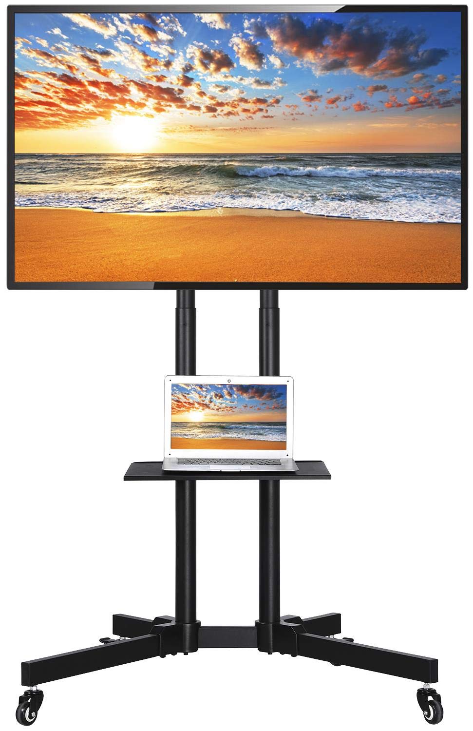 Buy Yaheetech 3265 in Mobile TV Cart with Mount on Wheels for LED LCD