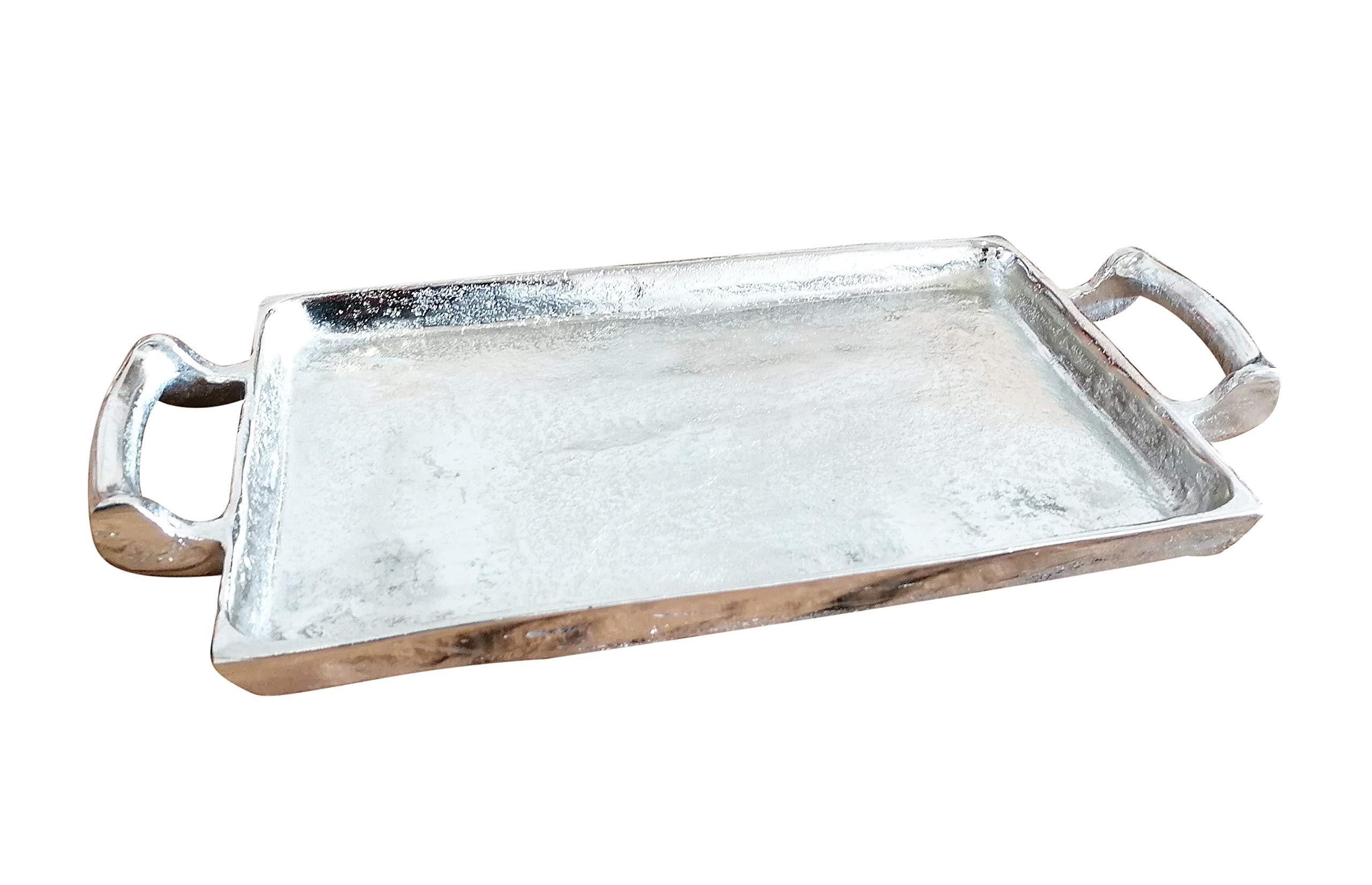 MichaelNoll - Bandeja para servir (aluminio, mango XXL, 42/65/82/112 cm, 42 x 20 x 6 cm)