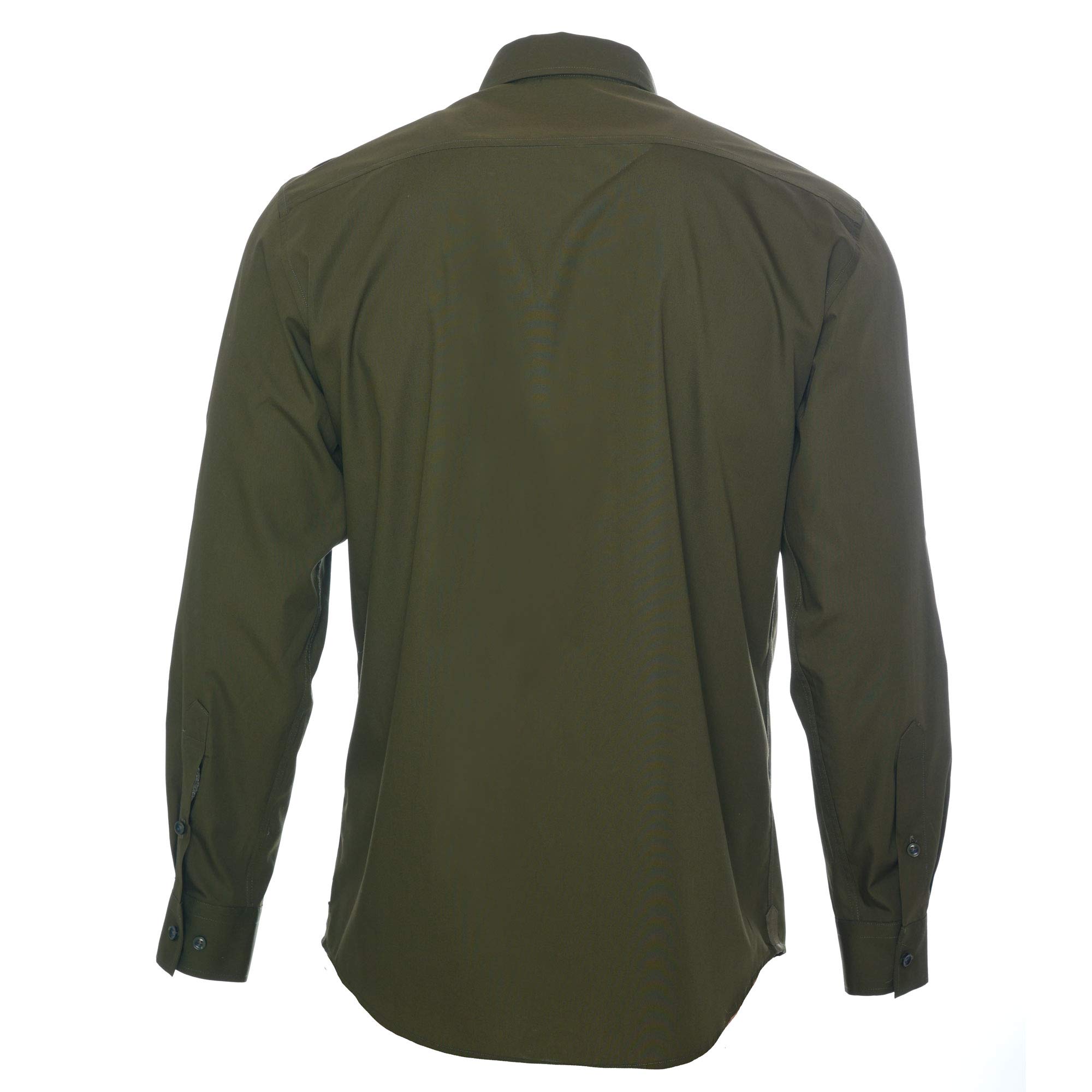 ROCK-IT Apparel Camicia da Uomo, Camicia Premium a Maniche Lunghe dal Look Militare, Camicia Casual, qualità 100% Cotone, Taglie S-5XL