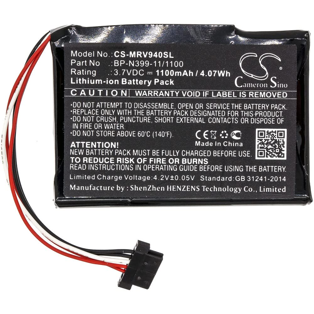 Cameron Sino New 1100mAh / 4.07WhReplacement Battery Fit for Magellan RoadMate RV 9490T-LMB BP-N399-11/1100