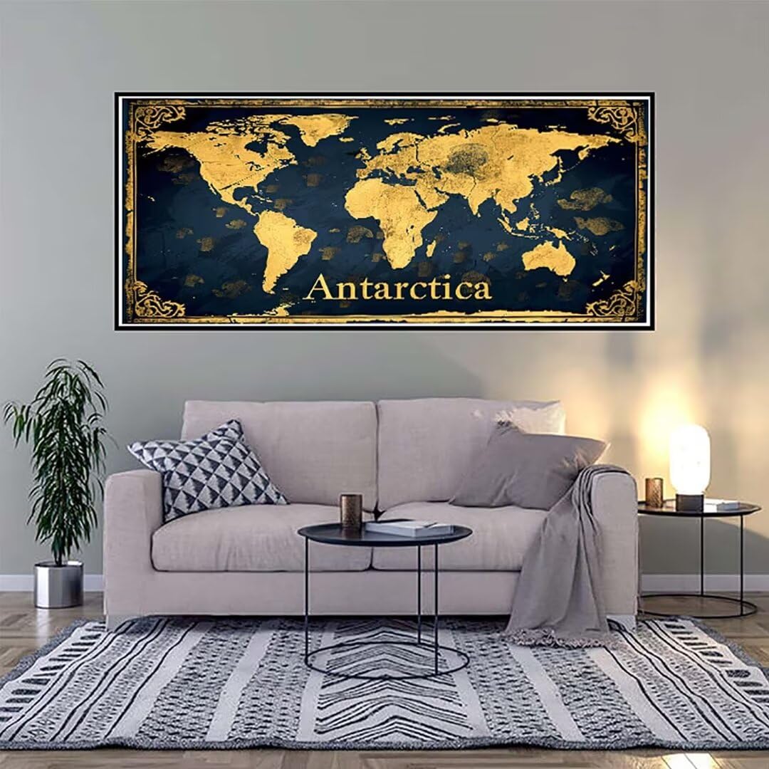 Mapa świata, zestawy sztuki diamentowej dla dorosłych, 5D, DIY, diamentowy obraz, mapa, zestawy artystyczne dla dzieci, początkujących, kwadratowe wiertło, diamentowe kropki, kryształowa sztuka, haft,