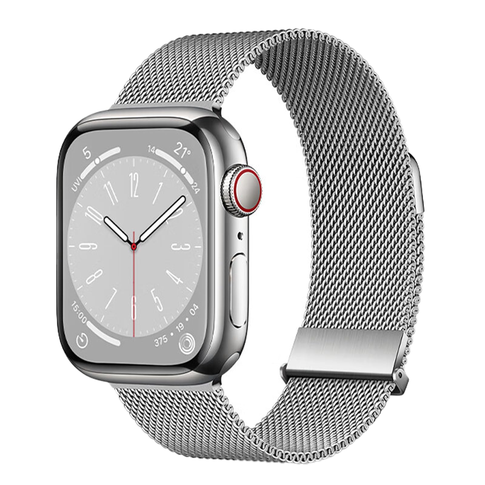Milanese Loop Band Compatible with Apple Watch, Adjustable Stainless Steel Strapapple Apple Watch Bands Metal 44mm 45mm 46mm 49mm Men Women, Ultra3 2
