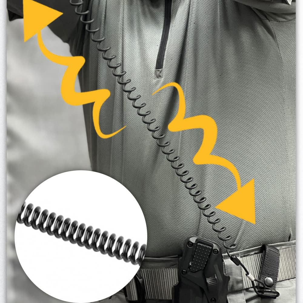 Portachiavi Elastico In Paracord - 2 Pezzi Con Moschettone, Regolabile, Per Attrezzatura Outdoor, Arrampicata E Campeggio - Foto 9