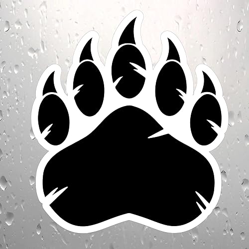 Grizzly Bear - Calcomanía para parachoques de huellas grandes, calcomanía de Sticker Bomb Vinyl para automóvil, camión, computadora, en cualquier