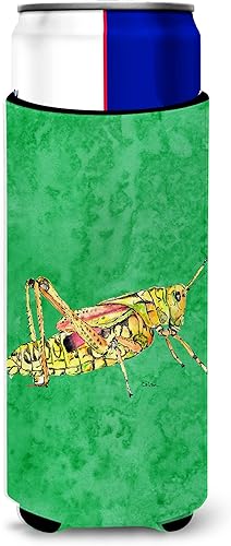 Miniatura 14 de Caroline's Treasures 8849CC Saltamontes en lata o botella verde, hielera lavable, funda plegable con aislamiento para bebidas, puede abrazar