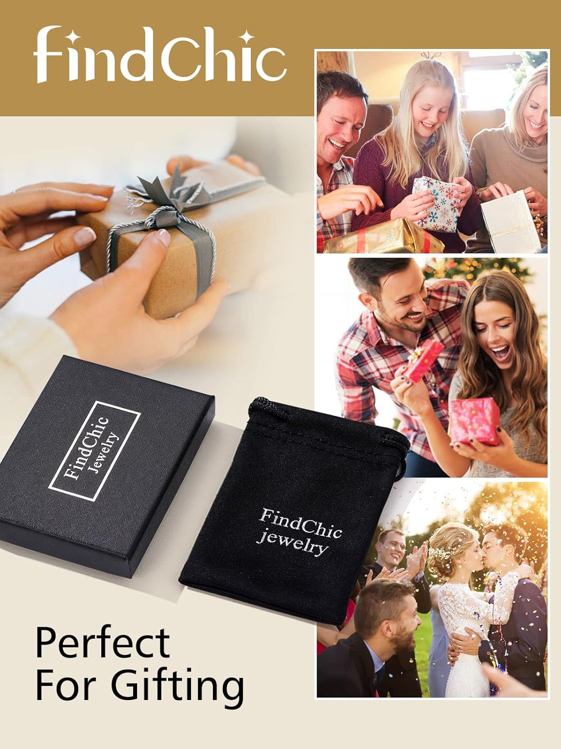 FindChic Locket Necklace for Women, Silver/Black/Rose Gold/Gold Plated Personalized Memorial Gifts, Custom Photo Jewelry for Loved Ones, Birthday Valentine's Day Keepsake, Versatile Styles Available - Image 9