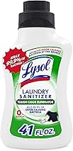 Lysol Tough Odor Eliminator Laundry Sanitizer Additive, Sanitizing Liquid for Gym Clothes and Activewear, 0% Bleach, Eliminates Odor Causing Bacteria, 41oz