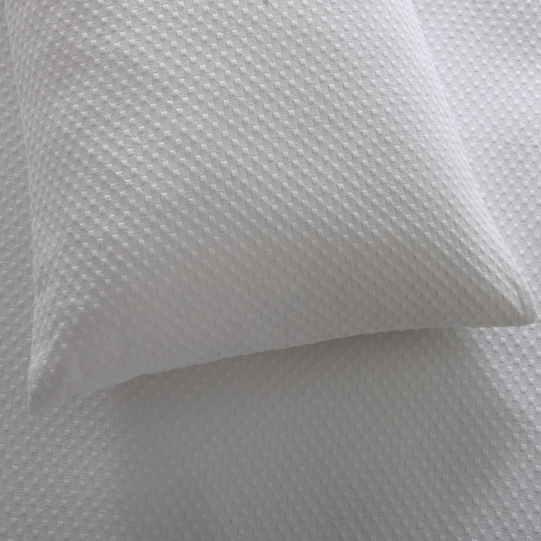 Colcha Blanco con Puntos Alexia 100% Algodón - Colchas 240x270 cm para Cama 150x200 cm - Suavidad y Elegancia para el Hogar
