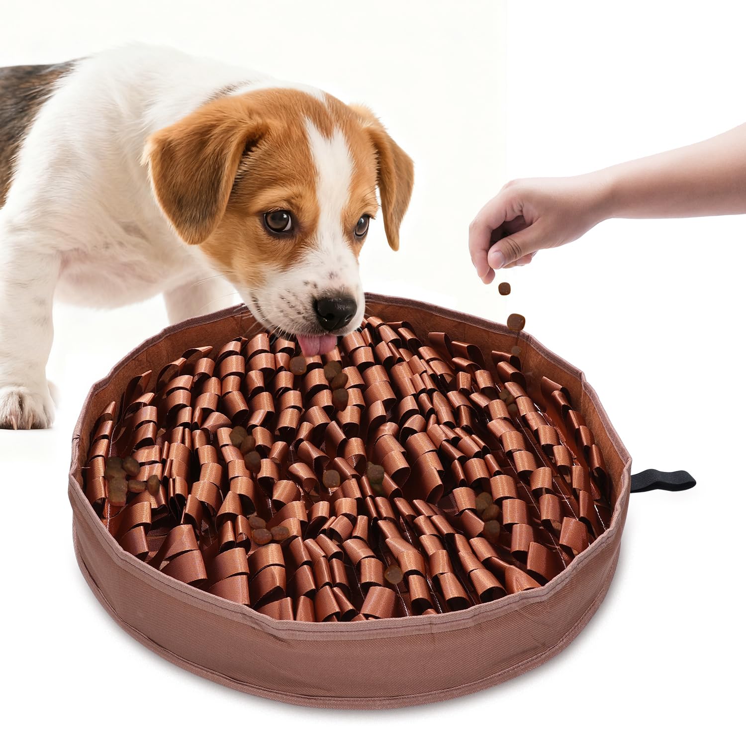 KeeKit Tapete para olfatear para perros, tapete de alimentación lenta de 25 x 25 pulgadas, juego de alimentación interactivo para perros pequeños y medianos, fomenta el forraje natural, estimulación