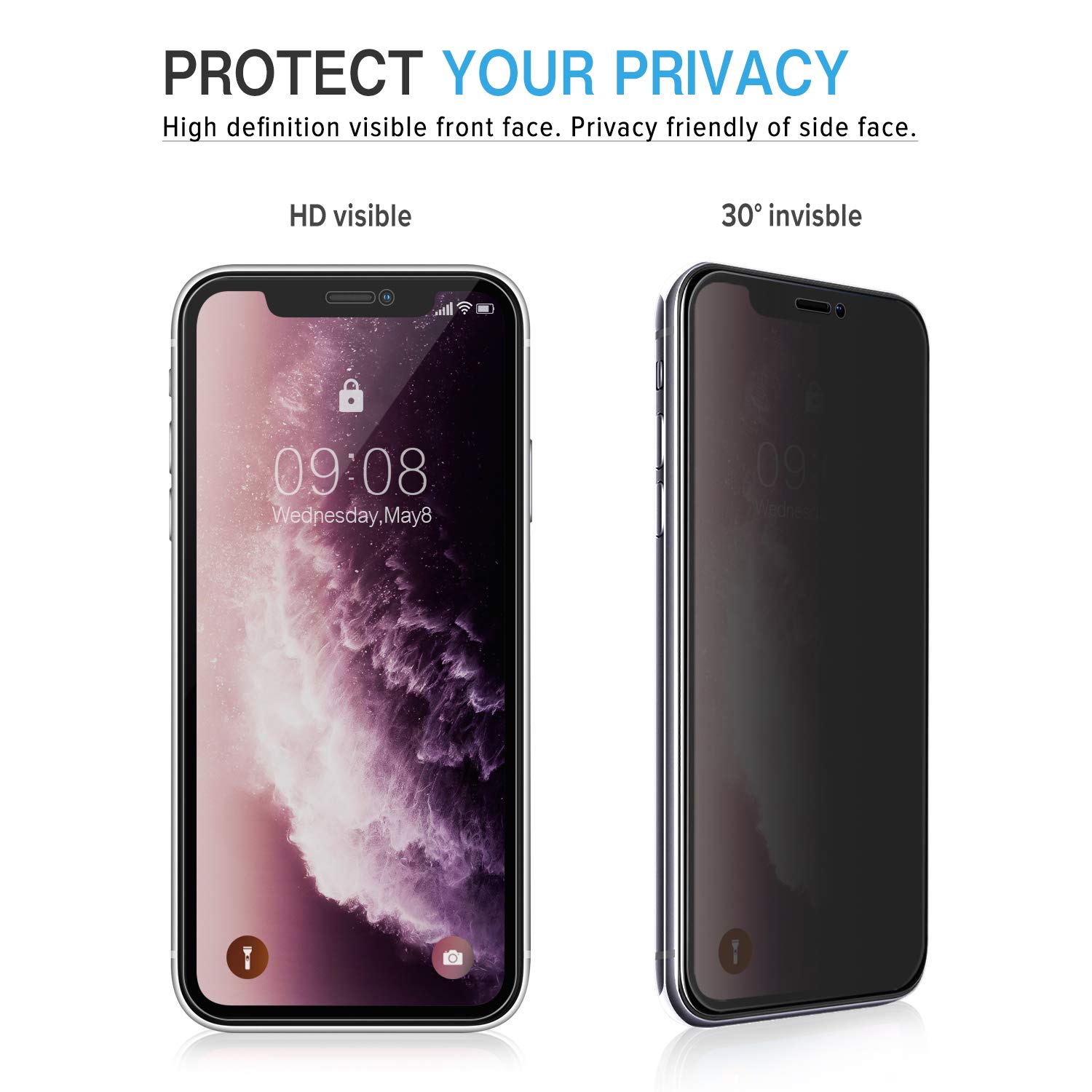 Altoparlante IPhone XR 2 Pz, Pellicola * Per La Privacy In Vetro Temperato Per Iphone 11 12 13 14 7 8 Plus Pro 383319