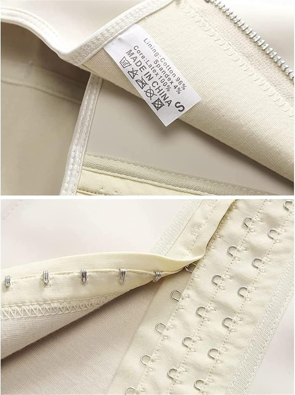 ZR98US XS-6XL Waist Trainer Body Shaper for Women Latex Corset with Steel Boned Full Back Brace Tummy Control Weight Loss Vest