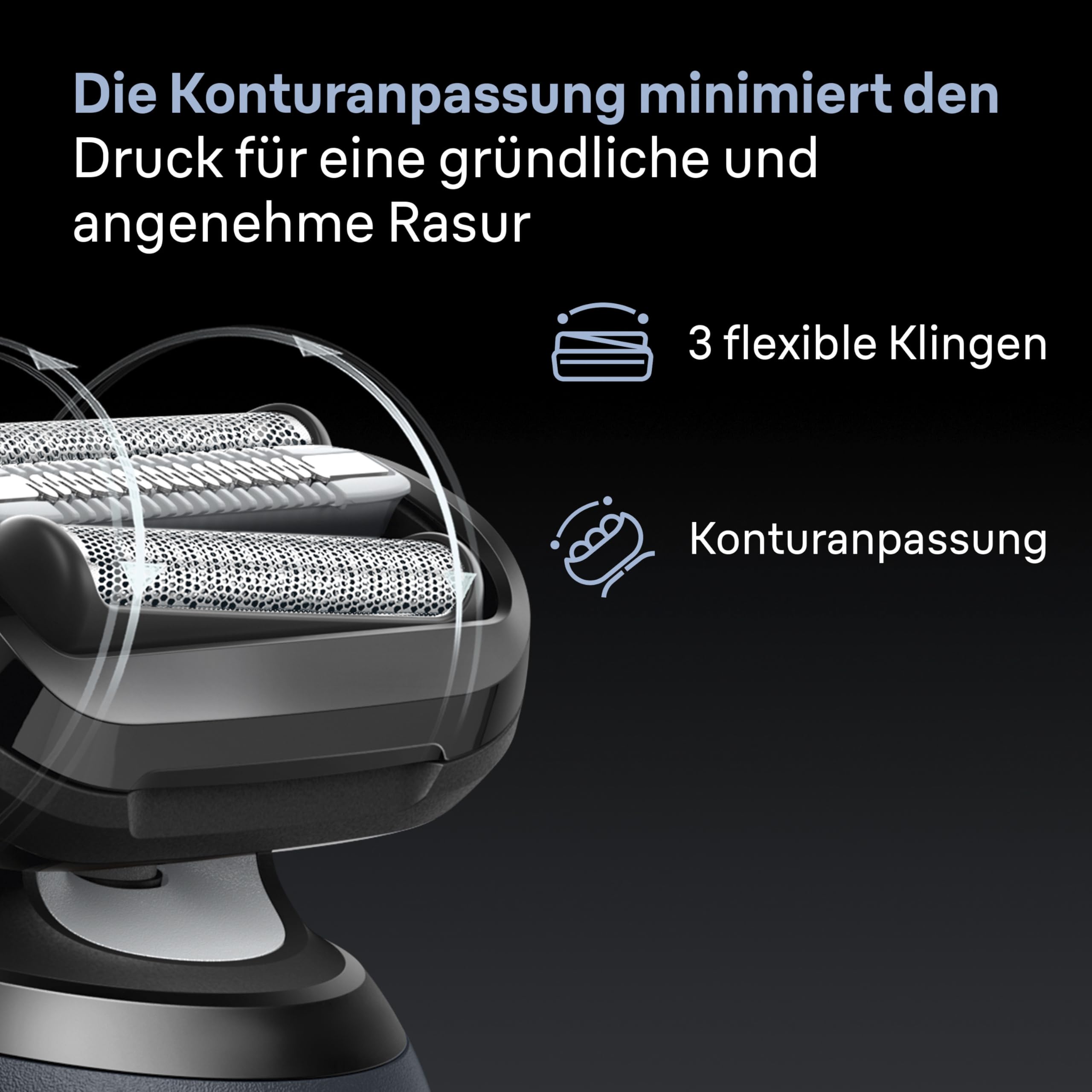 Braun Rasierer Herren Elektrisch Series 6, 62-G1200si, Grau | Kabelloser Elektrorasierer, Barttrimmer, 60 Min. Akku, Wasserdicht, Made in Germany, Inkl. 1 Präzisionstrimmer-Aufsatz