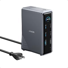 Anker Prime Docking Station 14-Port with 160W Max Output 10Gbps Fast Data Transfer Real-Time Smart Interface Audio and