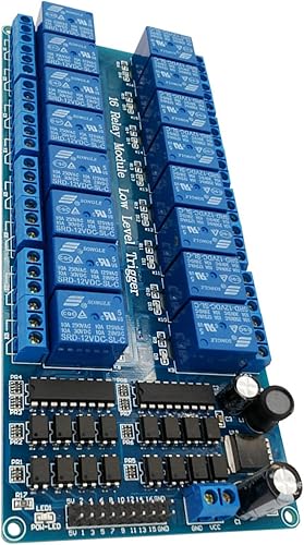 Miniatura 2 de Placa de módulo de relé de 16 canales de 12 V para Arduino DSP AVR PIC ARM