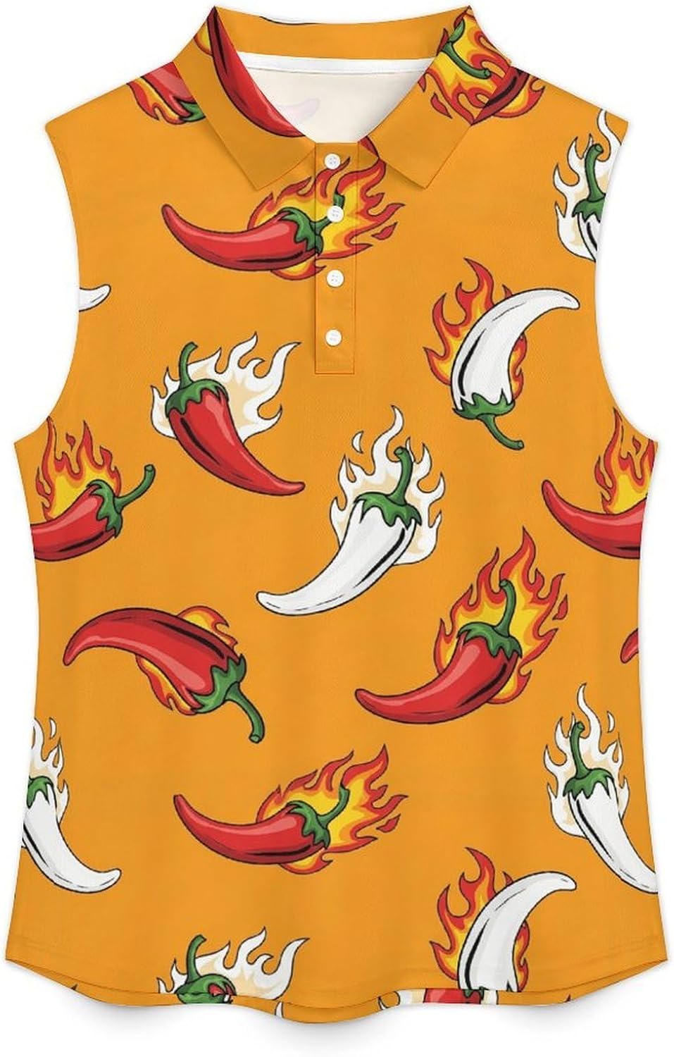 Women's Sleeveless Polo Shirt Quick Dry Athletic Tank Top for Golf Tennis Gym