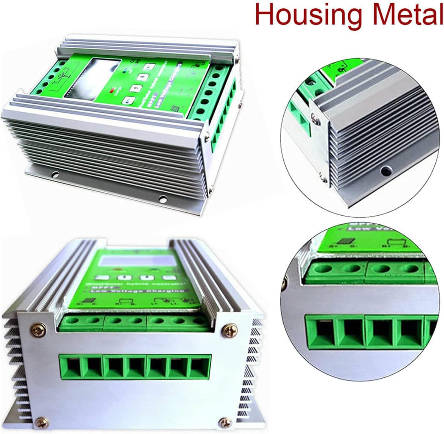 30A Hybrid Solar & Wind Charge Controller for 12V/24V/48V Batteries, 2000W Off-Grid Design, Efficient Renewable Energy Management System.