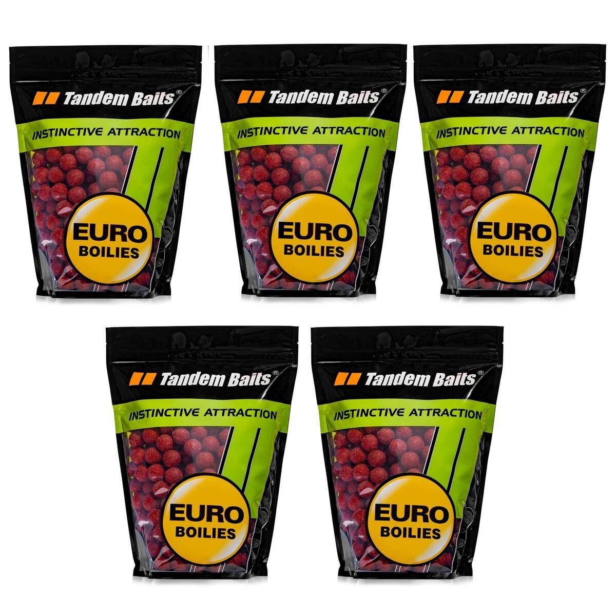 Tandem Baits Euro Boilies Strawberry Carp Fishing Bait Boilie For Big Fish Angling Carp Accessories For Professionals & Hobby Anglers 5 Stück 16 mm 1 kg