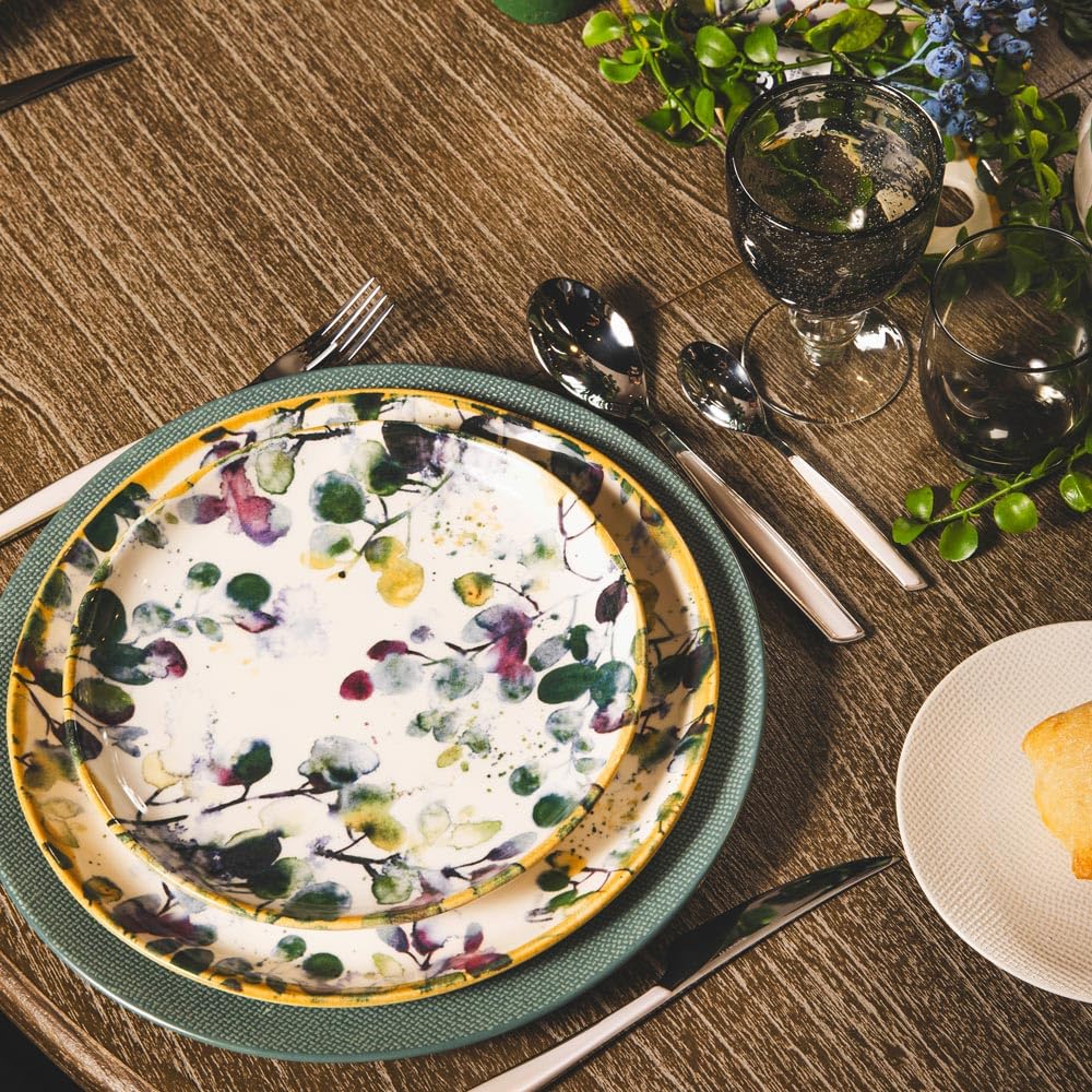 Table Passion - Assiette à pâtes Garden 22x6 cm (lot de 6)