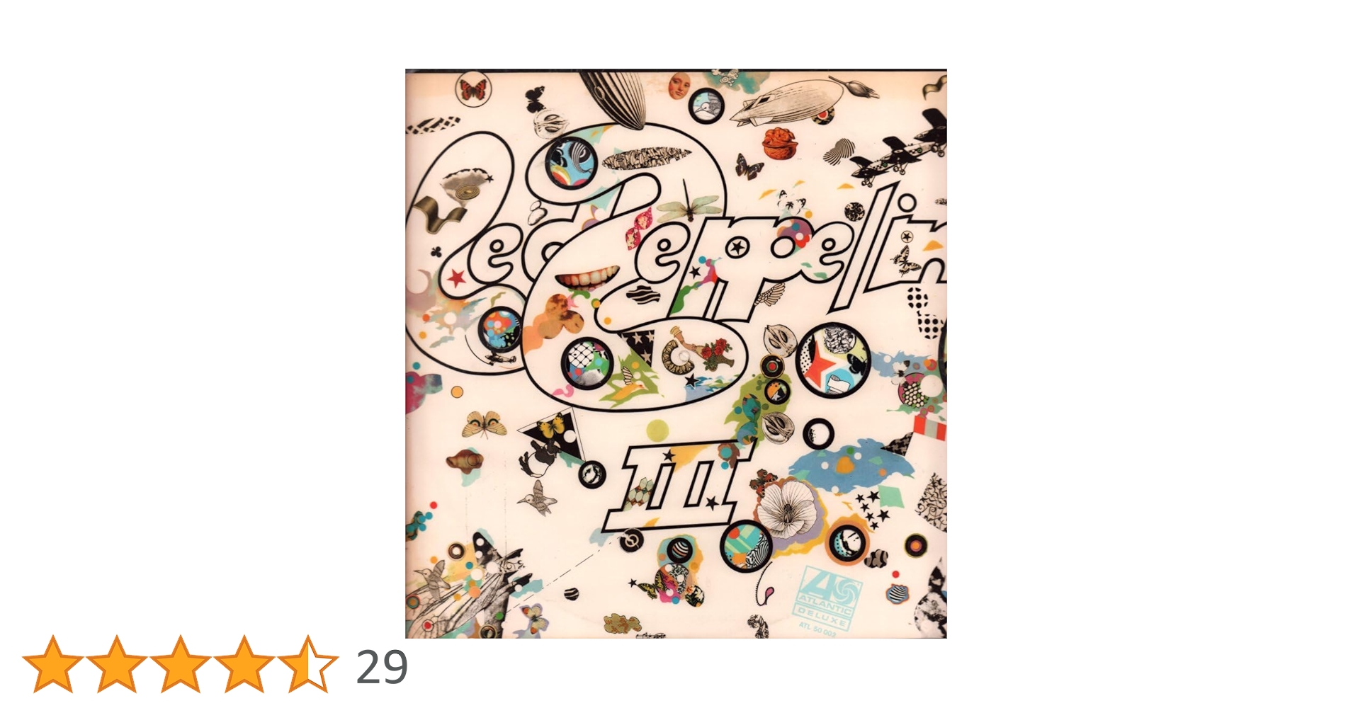 LED ZEPPELIN★III UK Atlantic Red/Maroon LED ZEPPELIN - Led Zeppelin III LP 1970 UK Atlantic Red