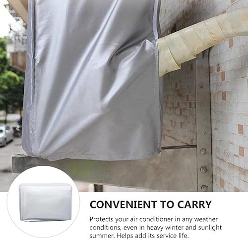 Miniatura 6 de TOPINCN Juego de cubierta de unidad principal de CA para ventana de 360 grados, diseño de gancho para protección exterior completa (37.8 x 15.7 x