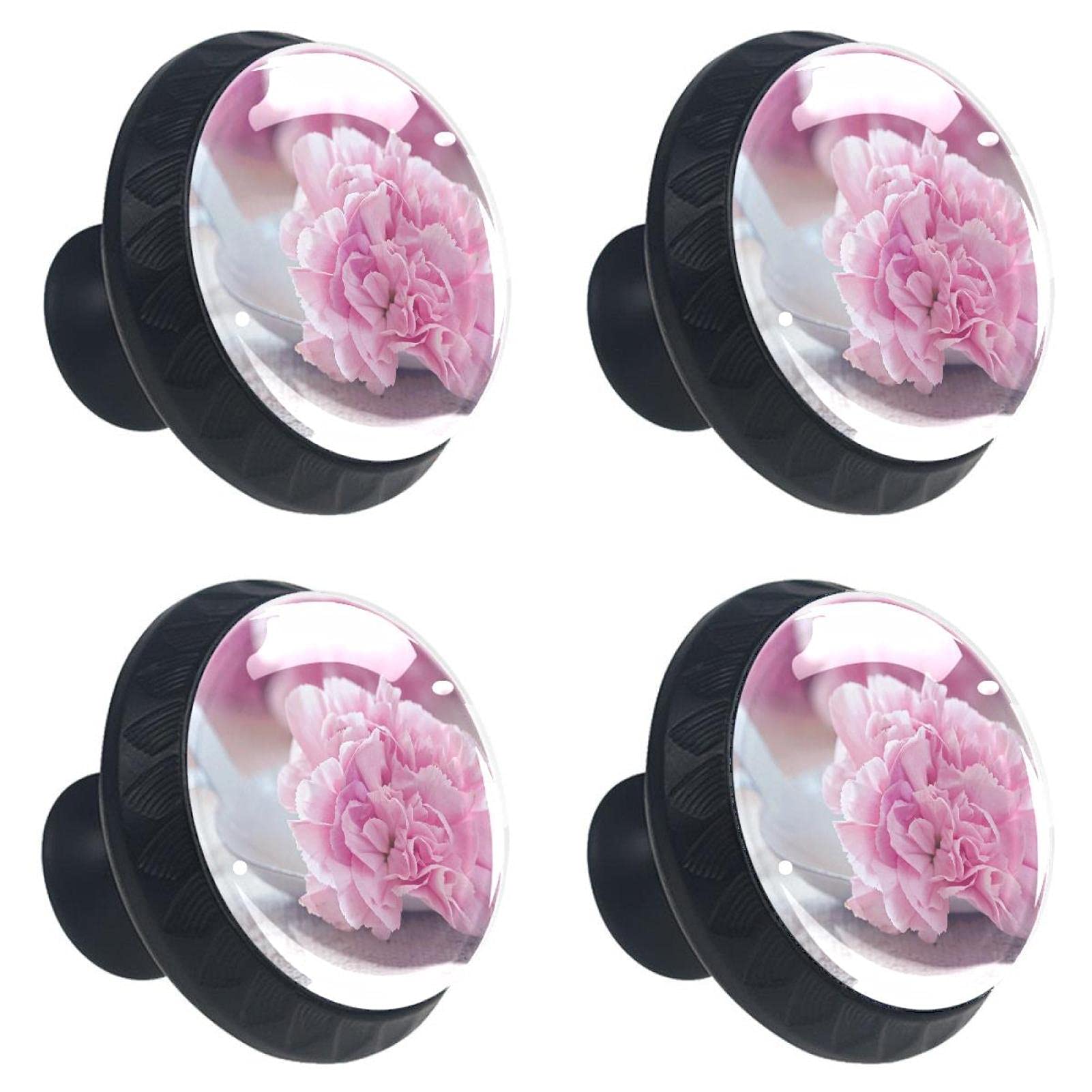 Boutons de tiroir en cristal rose pour sublimer la décoration de votre armoire de chambre