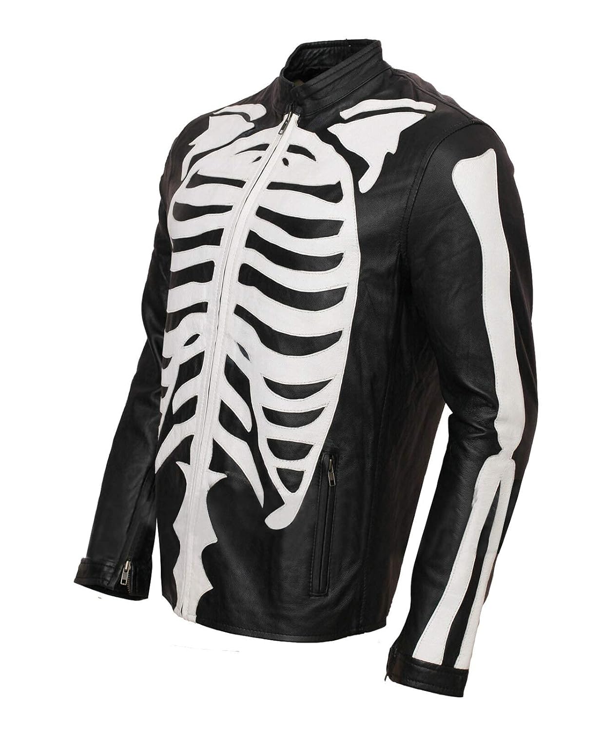 Jaqueta masculina de couro preta de motociclista com design esqueleto em promoção! Veja a oferta e mais achadinhos de Jaquetas & Casacos 7 Hoje é o melhor dia para comprar Jaqueta masculina de couro preta de motociclista com design esqueleto com aquele preço maroto! Promoção! Aproveite a oferta! 7